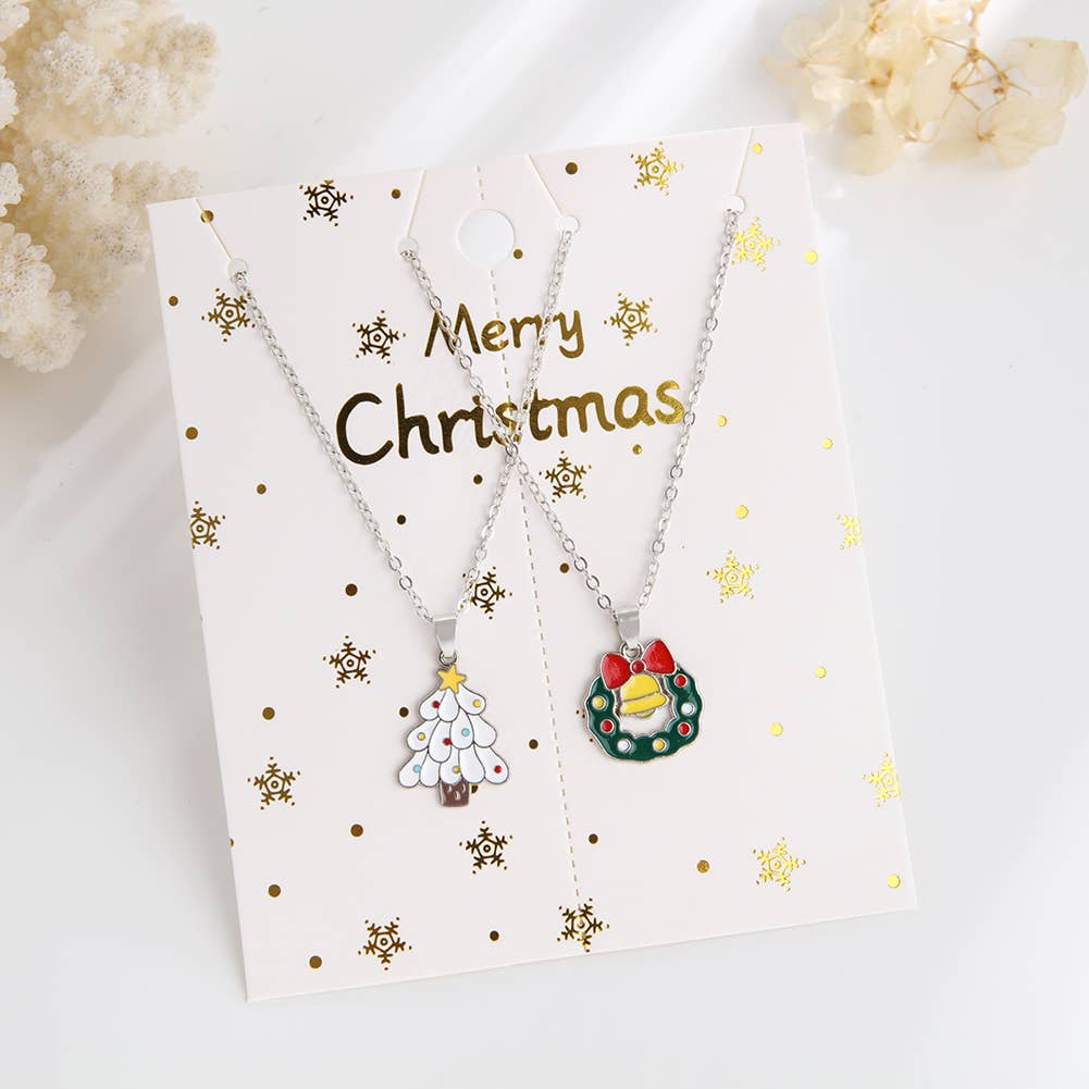 ALLOY DRIPPING OIL CARTOON CHRISTMAS ORNAMENT