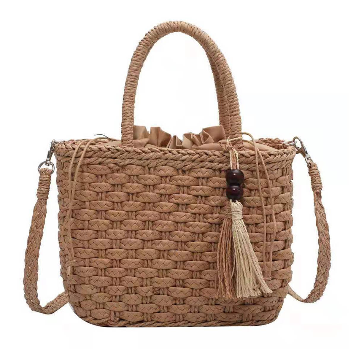 WOMEN STRAW BEACH SHOULDER BAG_CWAB0824