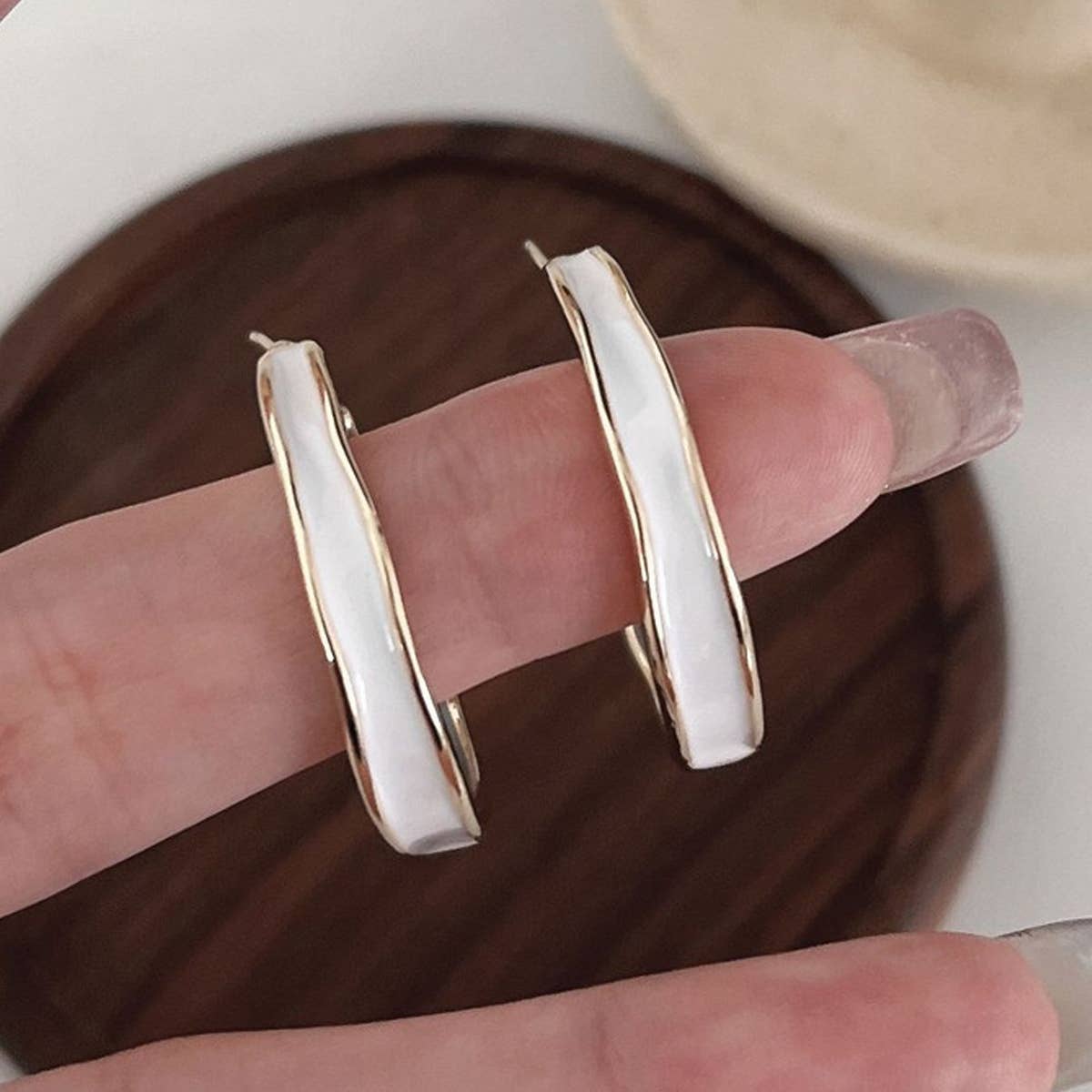 FRENCH HIGH-END C-RING EARRINGS