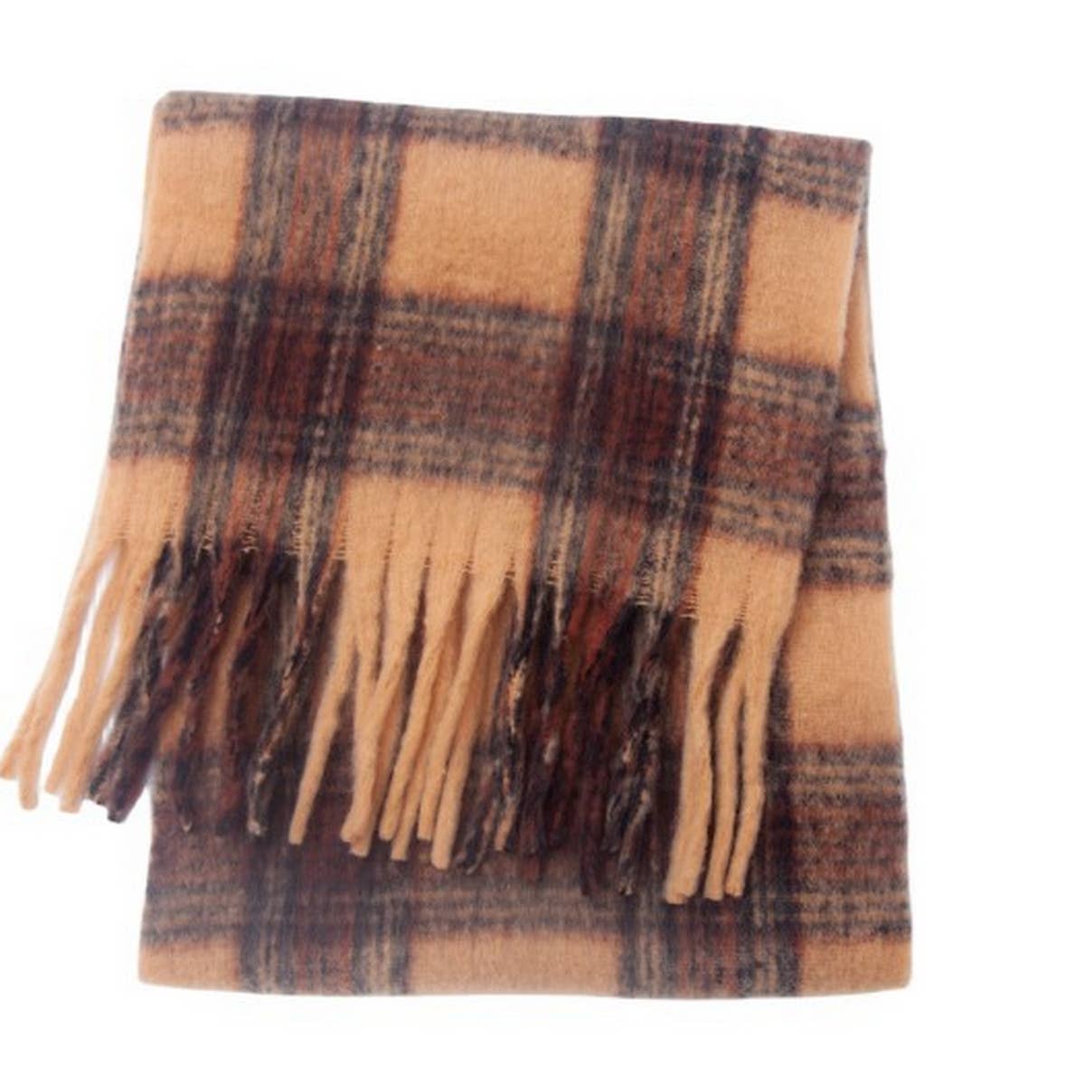 Coffee Melange Scarf ? Thick Winter Shawl Wrap