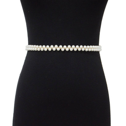 CASUALVERSATILE PEARLSTRING ELEGANTWAIST CHAIN_CWABE0501