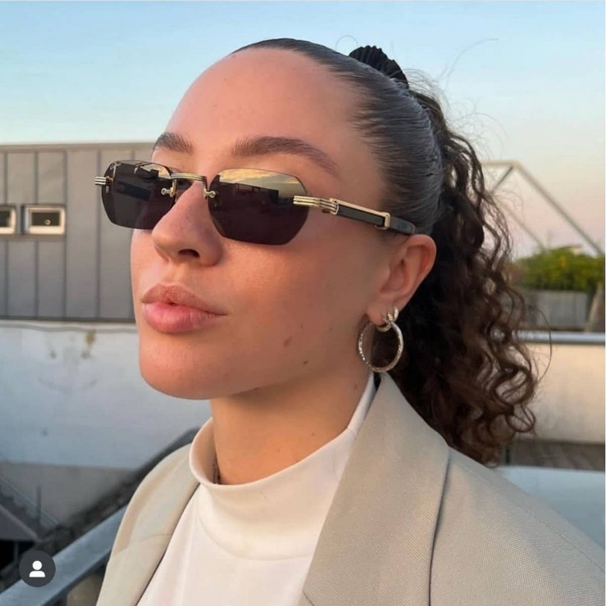 RETRO FAUX WOOD GRAIN SQUARE FRAME SUNGLASSES_CWASG0700