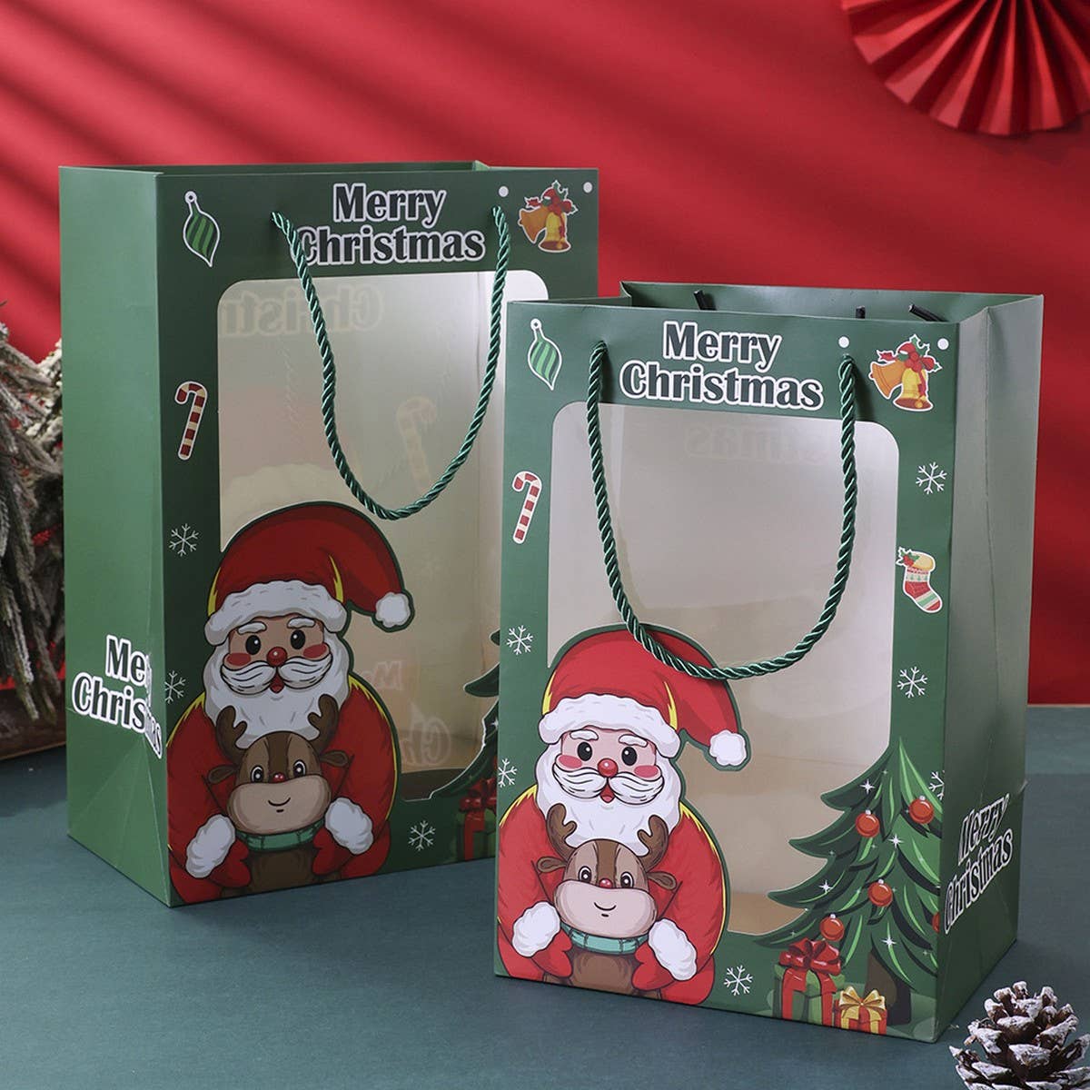 CWMM9363_CHRISTMAS EVE CHRISTMAS GIFT PACKAGING TOTE BAG