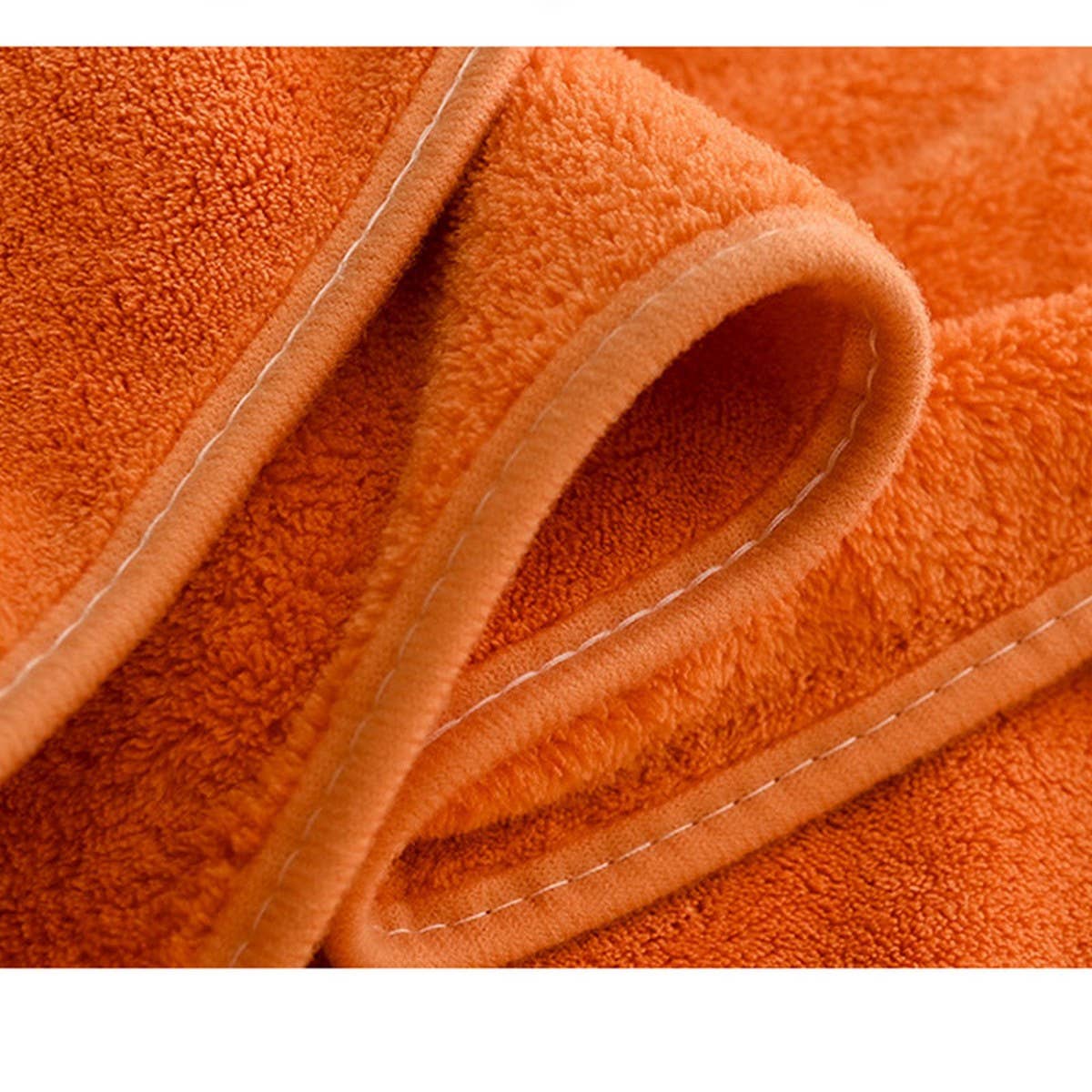EMBROIDERED CORAL FLEECE ABSORBENT BATH TOWEL