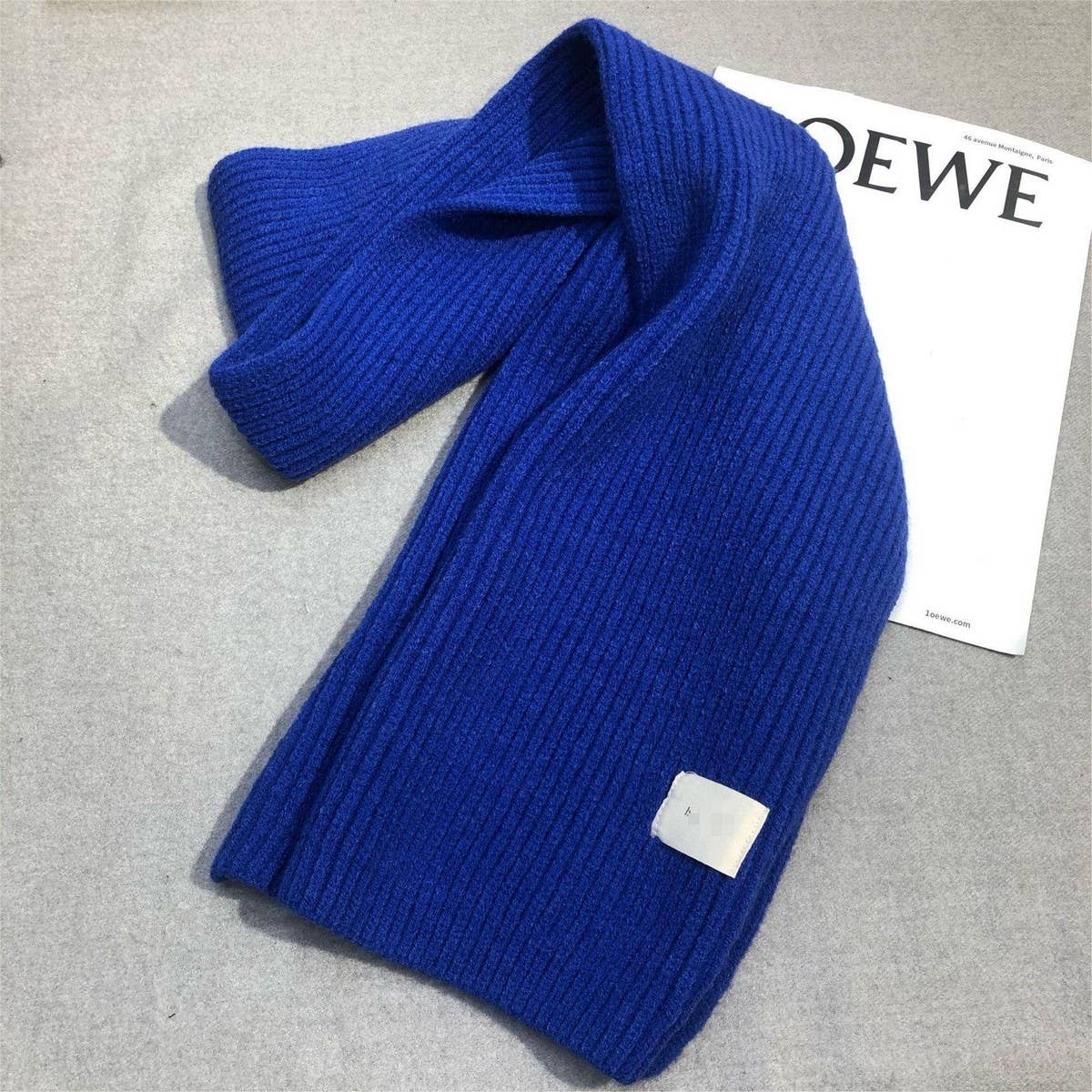 Plaid Knit Scarf - Soft Faux Cashmere Winter Wrap_CWASC1235