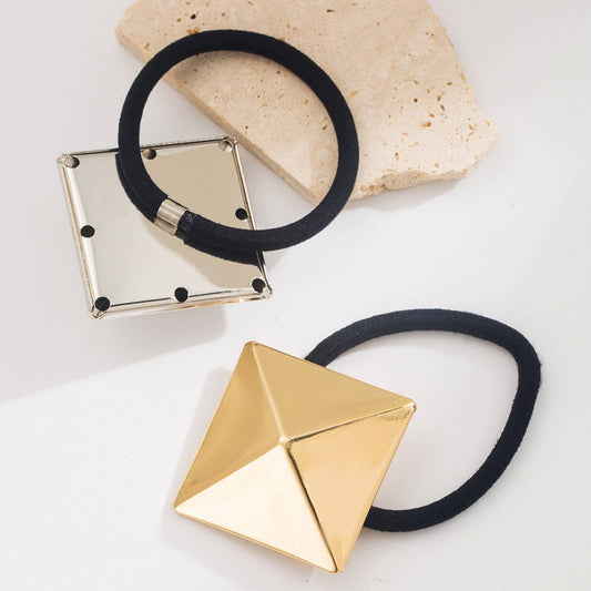 Minimalist Geometric Low Ponytail Hair Tie