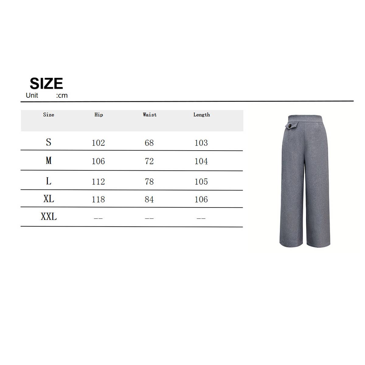 Elegant commuter pants with wide legs straight