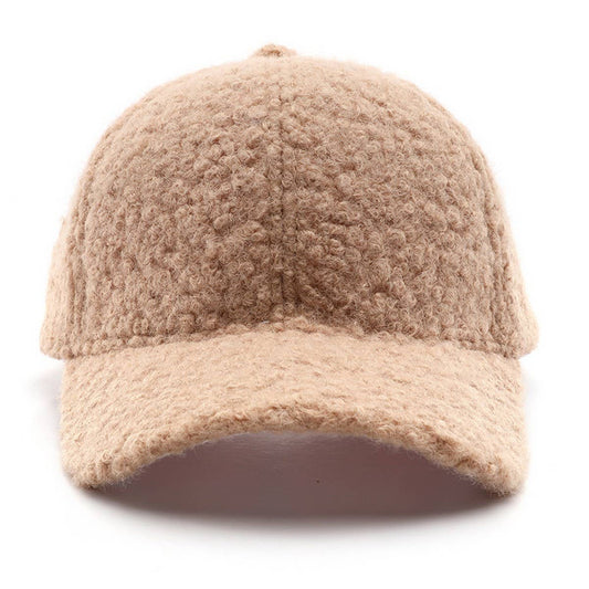 Winter Solid Color Fleece Baseball Hat for Women CWAH2821