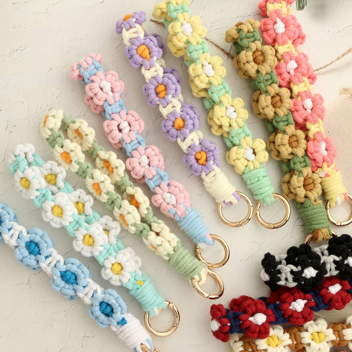 HANDWOVEN KEYCHAIN WRIST STRAP PENDANT