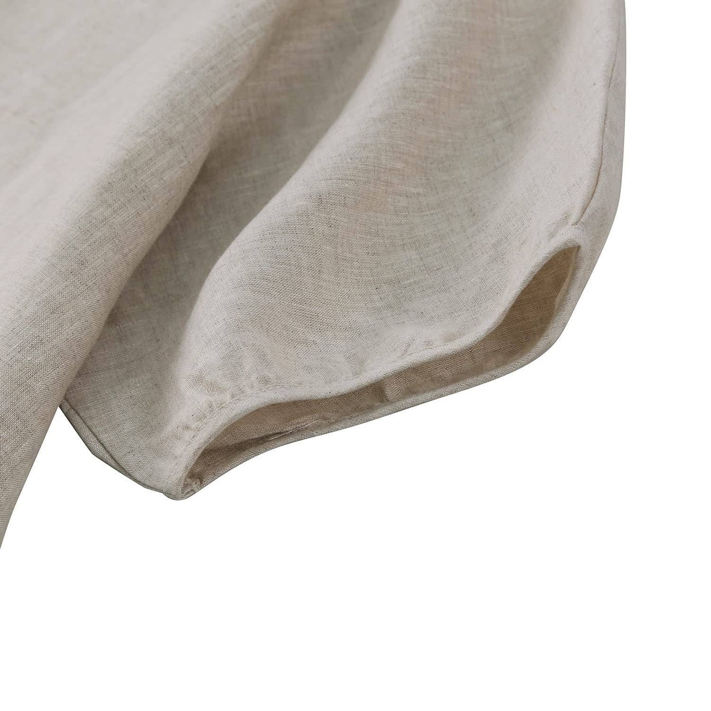 ARTSY LANTERN SLEEVE COTTON LINEN BLOUSE