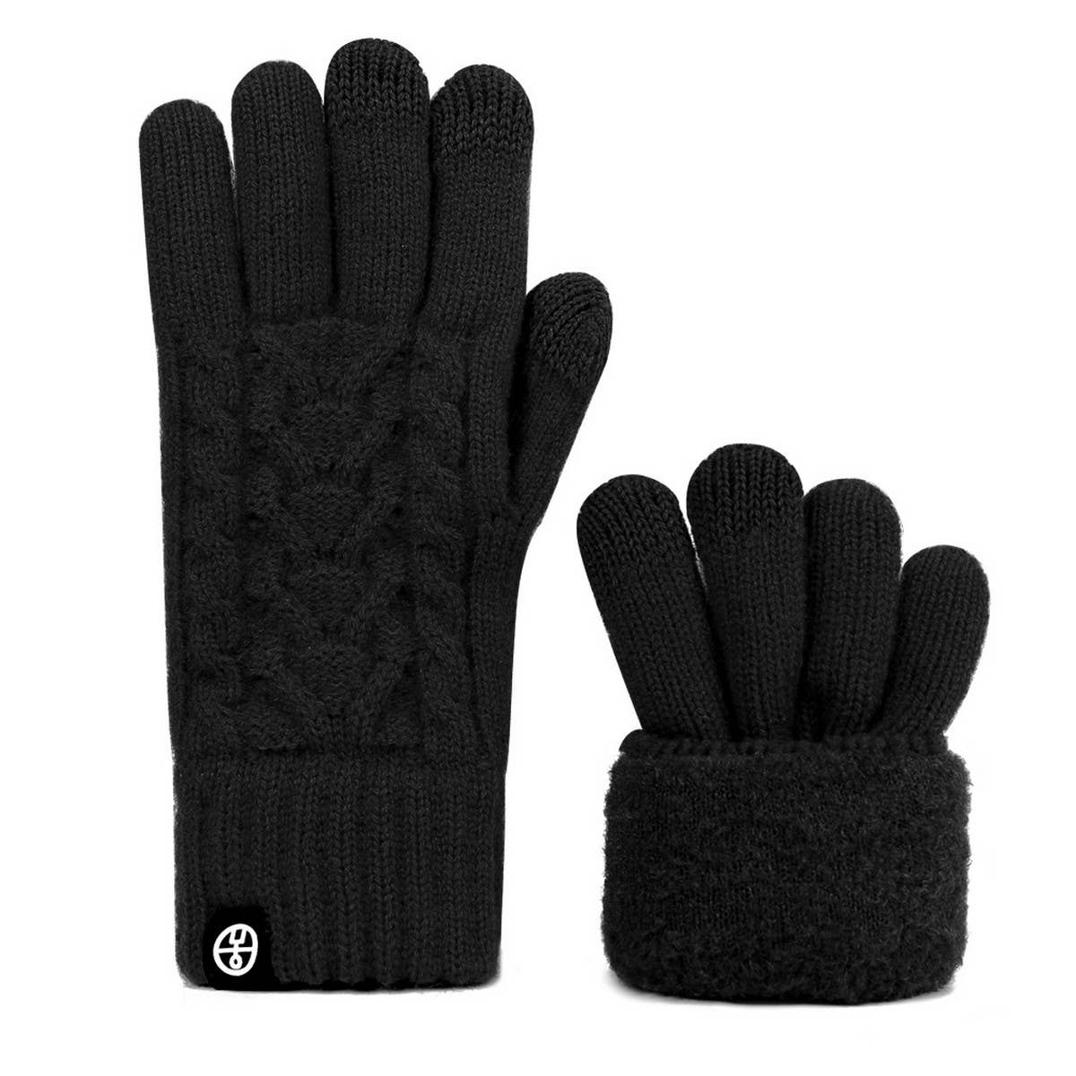 WINTER SOLID COLOR TOUCH SCREEN KNITTED GLOVES_CWAG0411