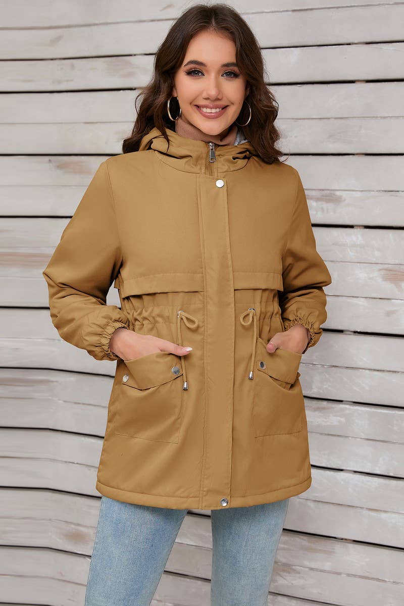 CWOCO0954_SOLID FURRY LINED HOODED ZIP-UP JACKET