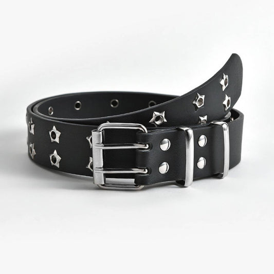 2024 HOLLOW DOUBLE ROW PUNK CASUAL BELT_CWABE0571