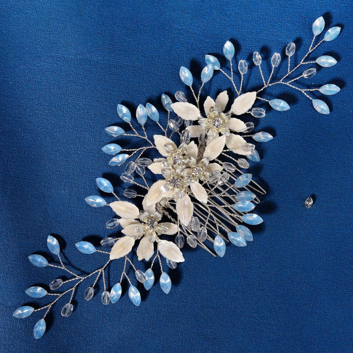 WEDDING DRESS BRIDAL HEADDRESS THREE PIECE SET