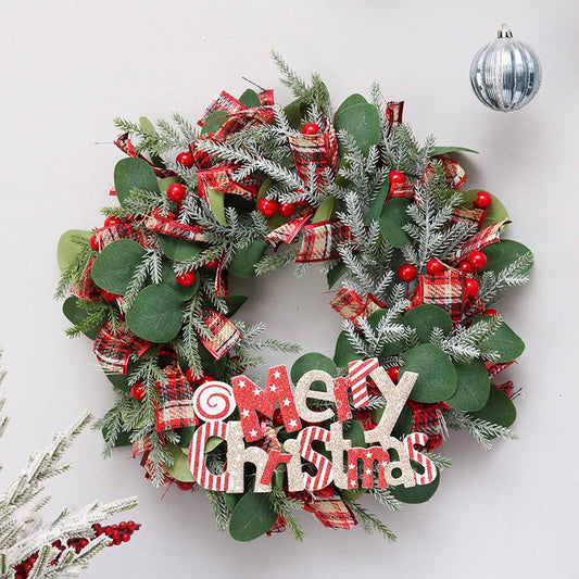 Nordic Eucalyptus Artificial Christmas Wreath_CWAJE5300