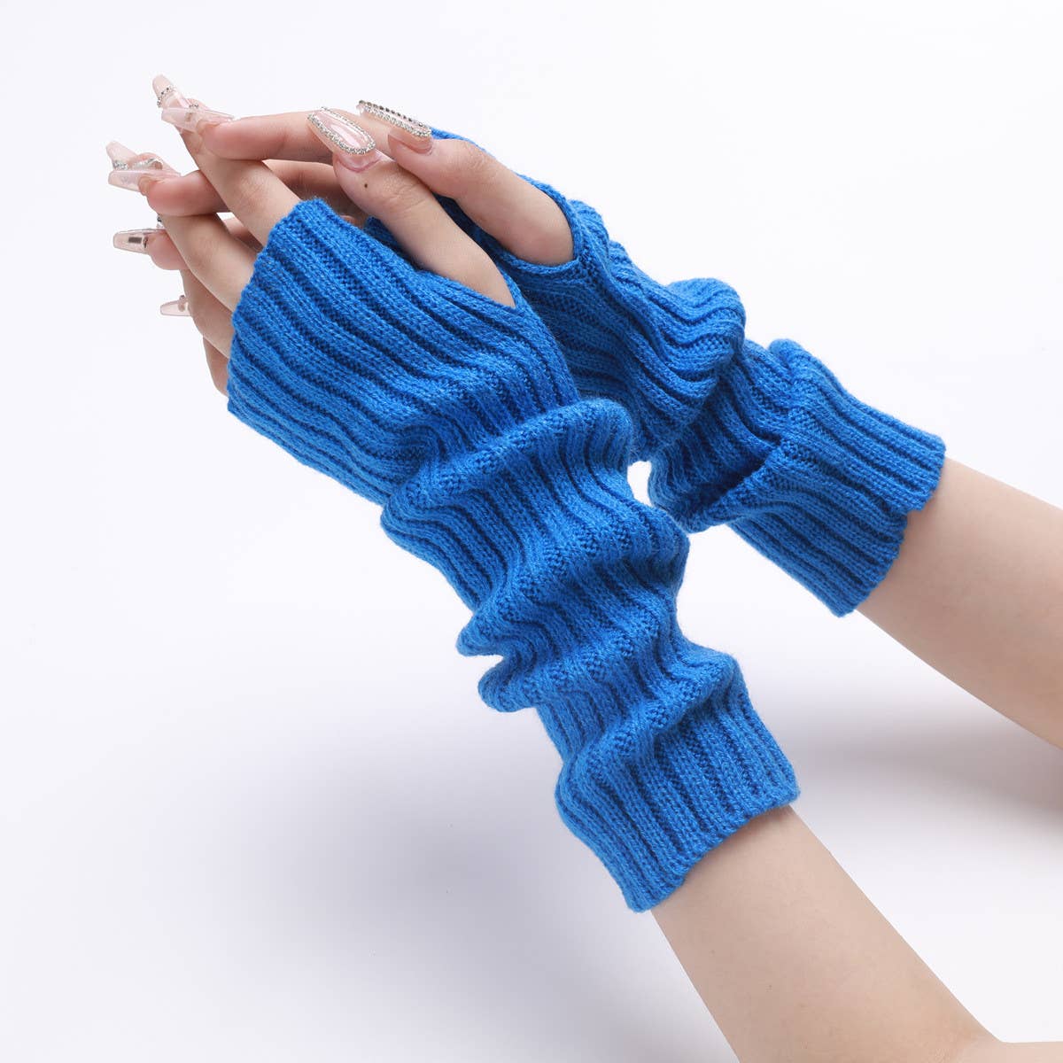 LONG KNITTED WARM FINGERLESS GLOVES_CWAG0096