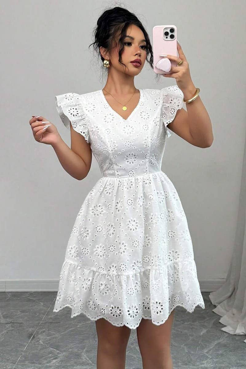 CWDSD8284_SUMMER FRENCH STYLE SLIM WAIST DRESS