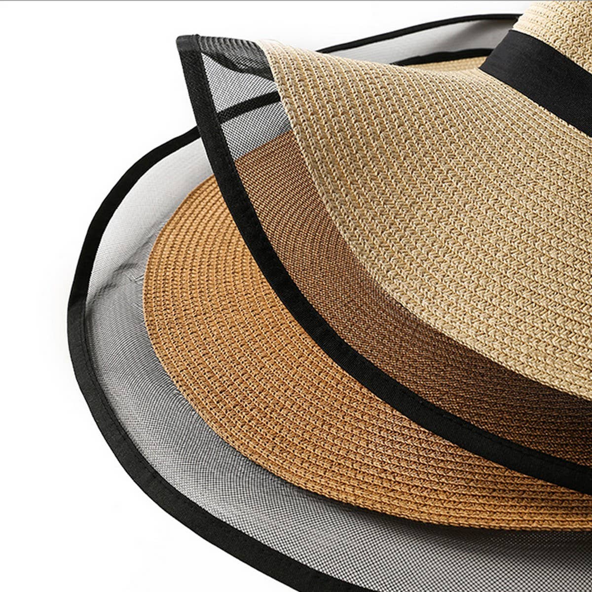 OVERSIZED BRIM MESH FISHERMANS HAT SUNSHADE HAT_CWAH1165