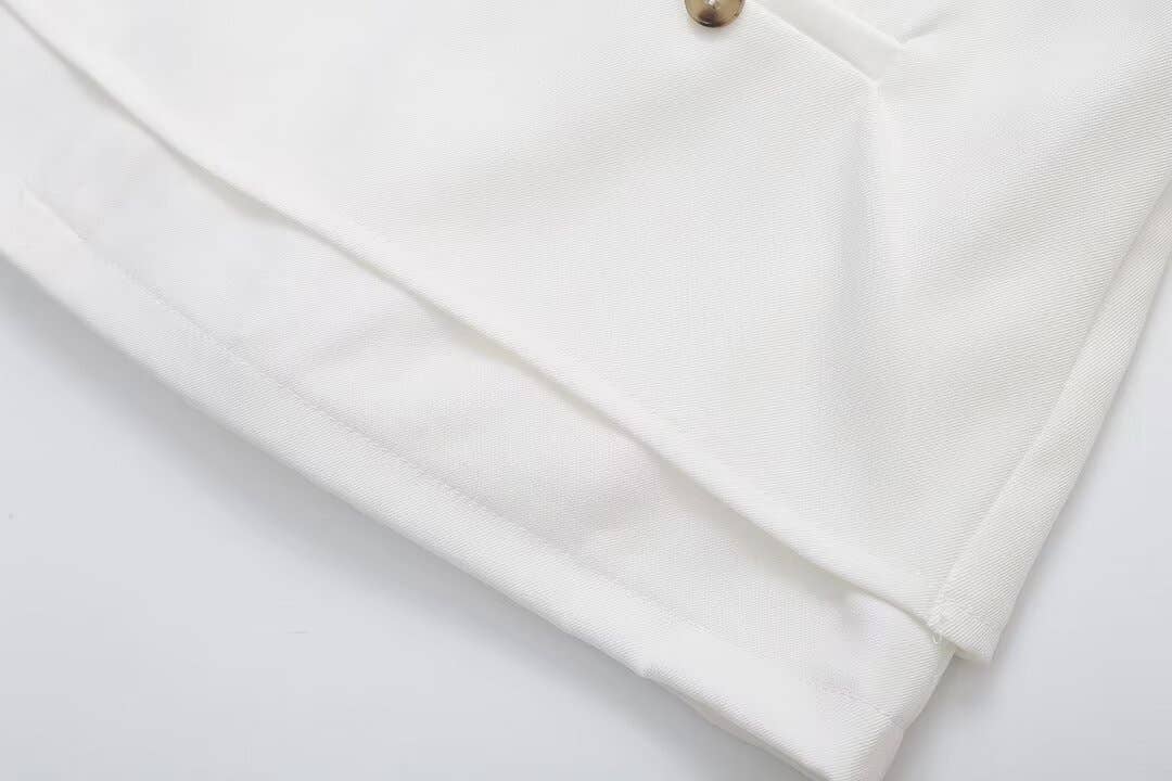 SHORT SLIM-FIT HALTER DRESS WITH BELT