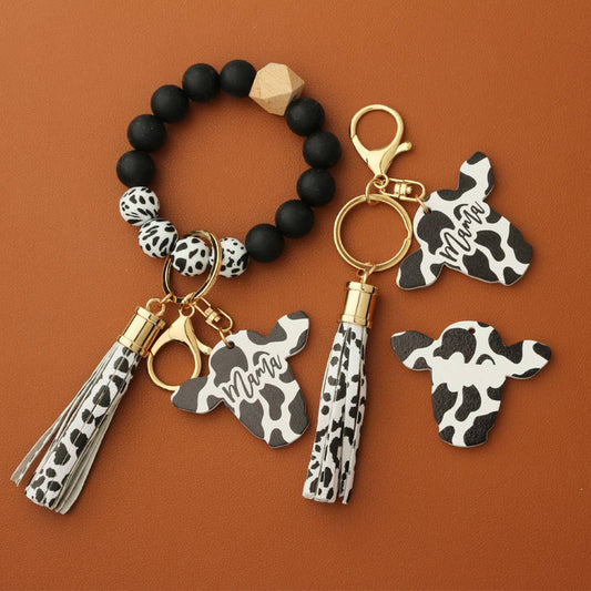 BULL HEAD WESTERN STYLE BRACELET KEYCHAIN_CWMM1289