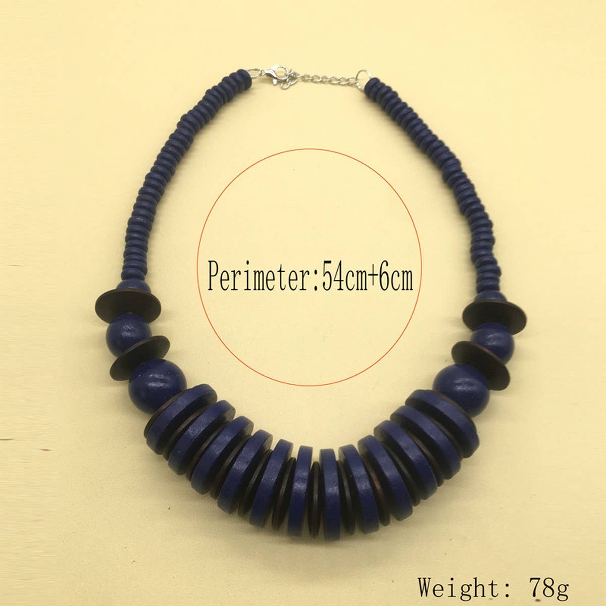 VINTAGE WOODEN BEADS ROUND WOODEN BEADS NECKLACE