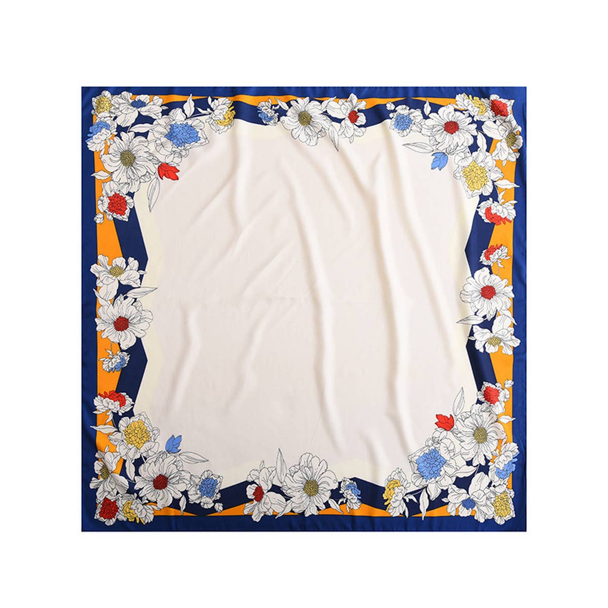 CWASC2409_ELEGANT CASUAL SILK SCARF WITH FLOWER EDGING