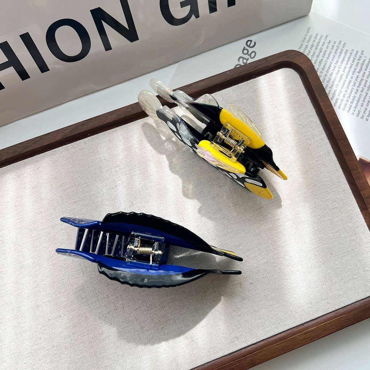 Spotted Fish Acetate Hair Claw Clip for Women_CWAHA5790