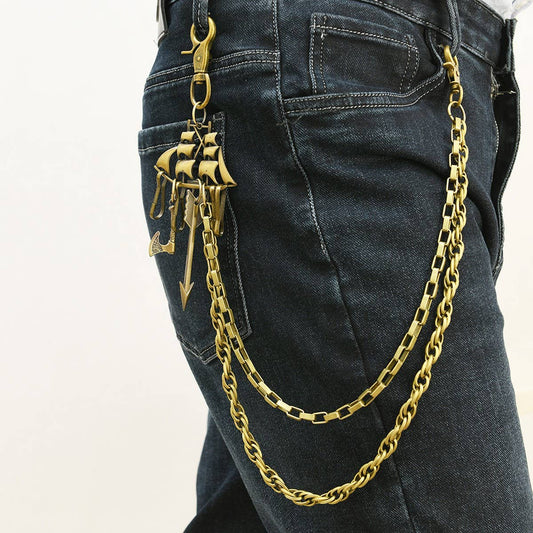 CREATIVE RETRO MULTI-LAYERED TROUSER CHAIN