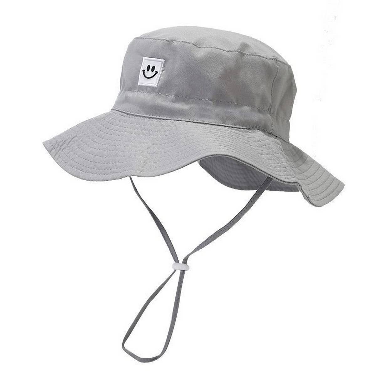 Kids Smiley Face Quick-Dry Sun Hat for Summer_CWAH3785