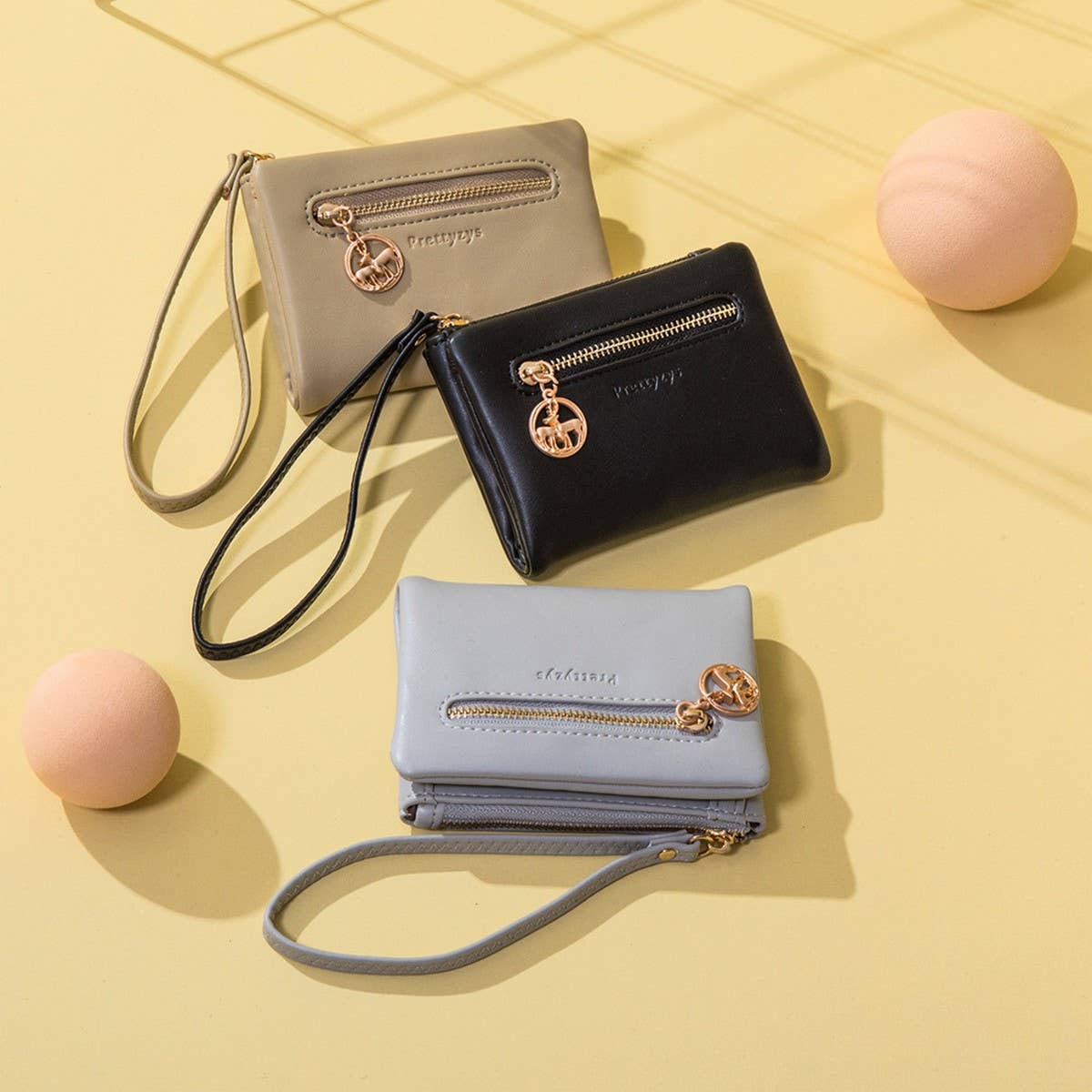 SHORT ZIPPER FOLDING WALLET FOR WOMEN_CWAB2328