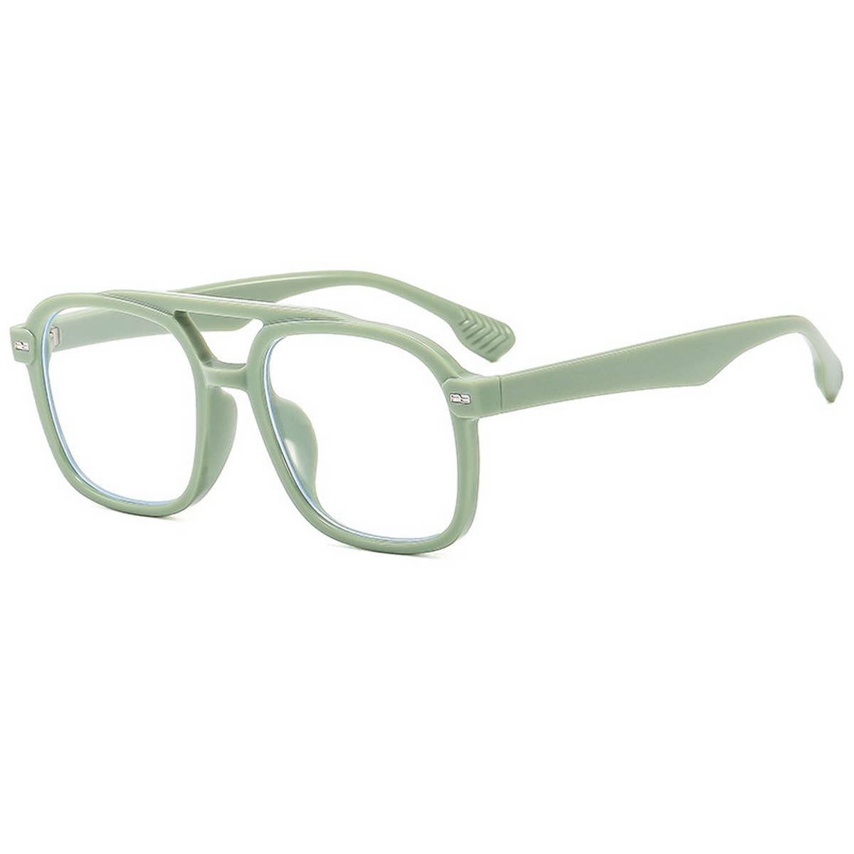 SQUARE FASHION RETRO DOUBLE BRIDGE SUNGLASSES_CWASG0537