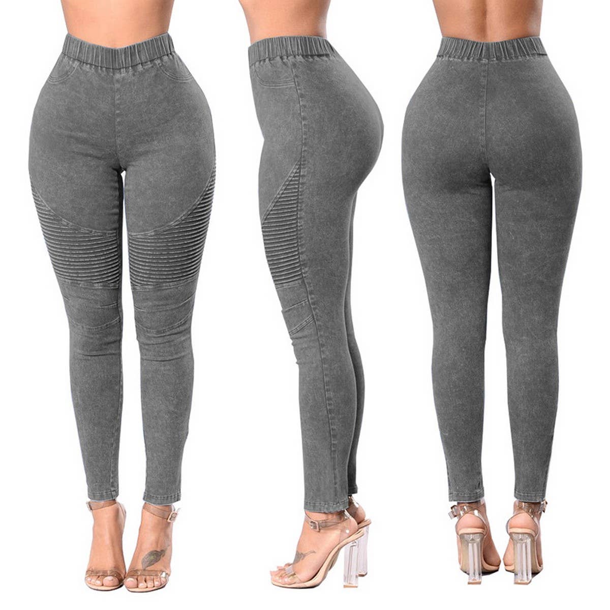 WOMENS HIGH WAISTED HIGH ELASTIC SLIM FIT JEANS_CWJP0164