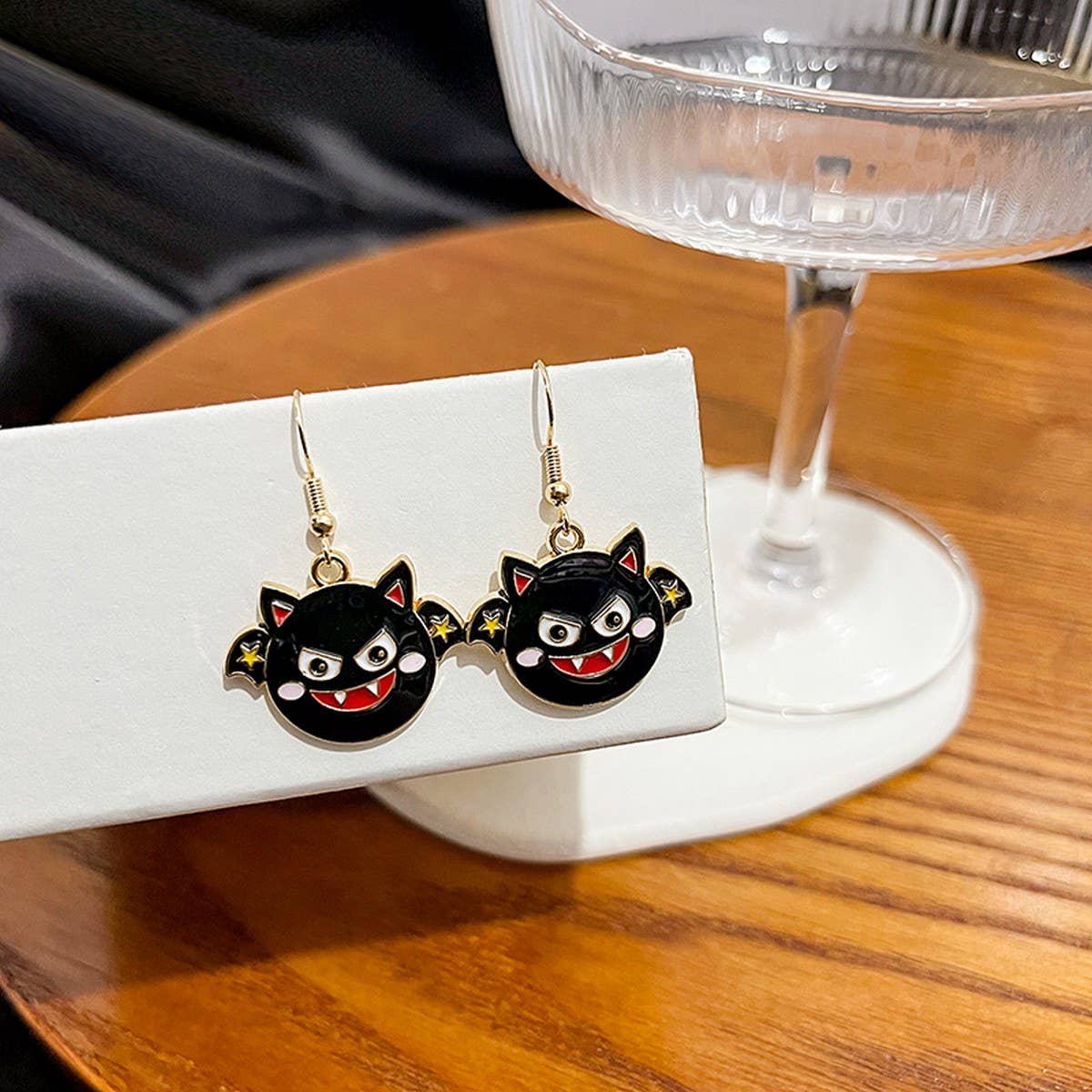 HALLOWEEN PUMPKIN HEAD DEVIL EARRINGS