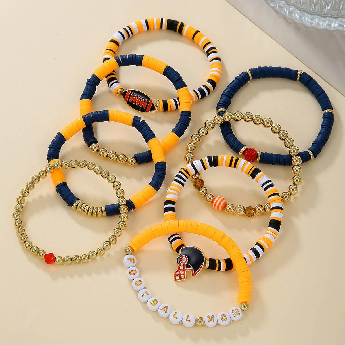 BRACELET 8-PIECE SET POLYMER CLAY BRACELET_CWMM3512