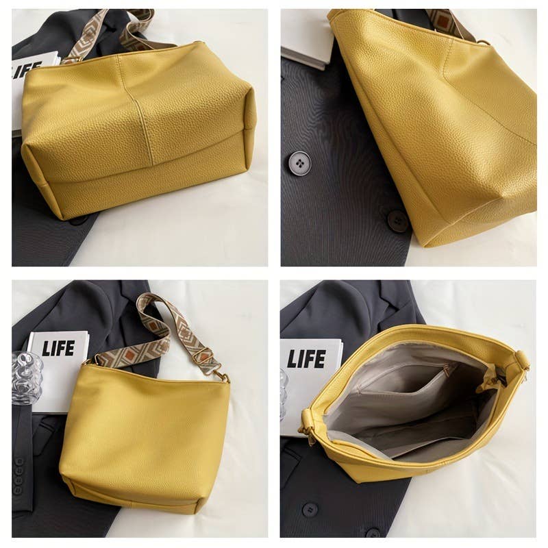 Simple versatile single-shoulder crossbody bag