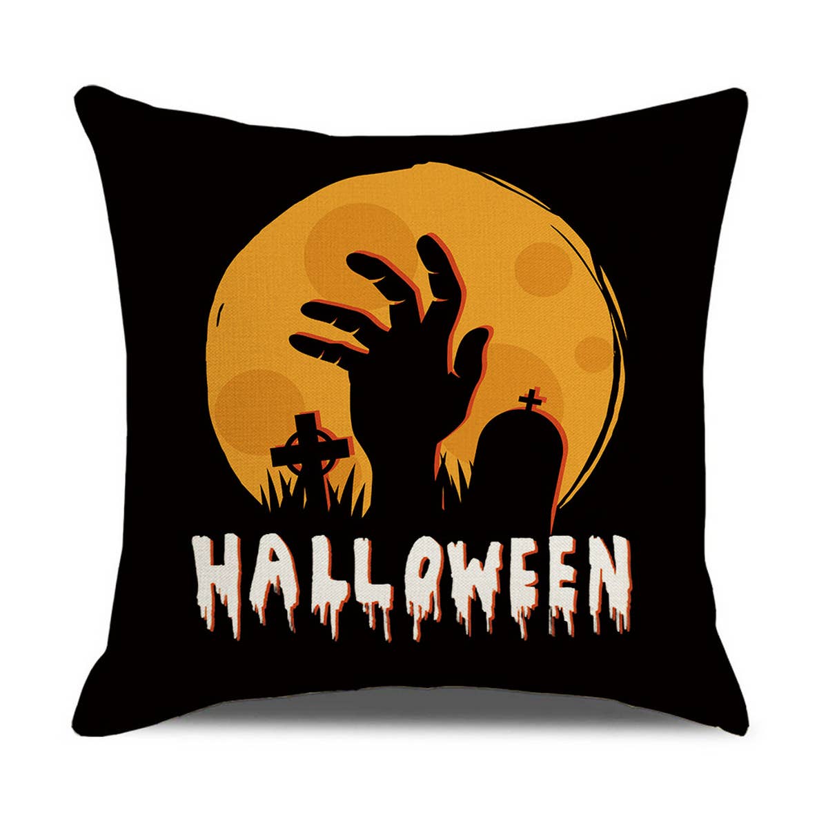 HALLOWEEN PLAID PRINT PILLOWCASE