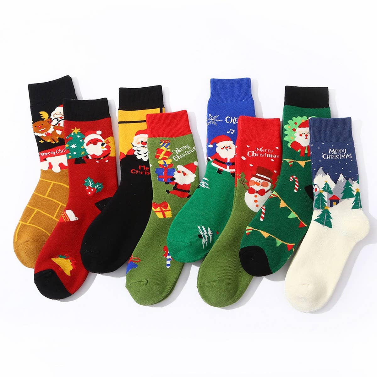 THICK WARM TERRY CHRISTMAS SOCKS