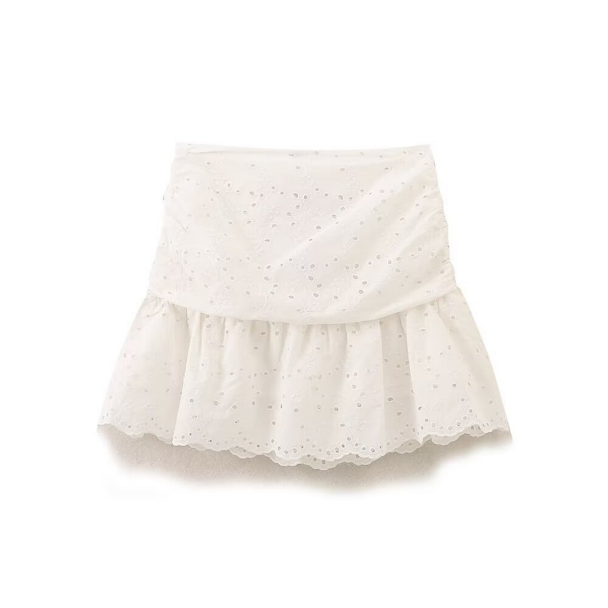 Women's Cutout Embroidery Skirt, Casual Elegance