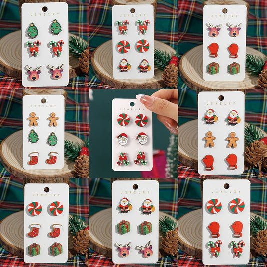 CHRISTMAS EARRINGS NEW ARRIVAL ELK EARRINGS SET