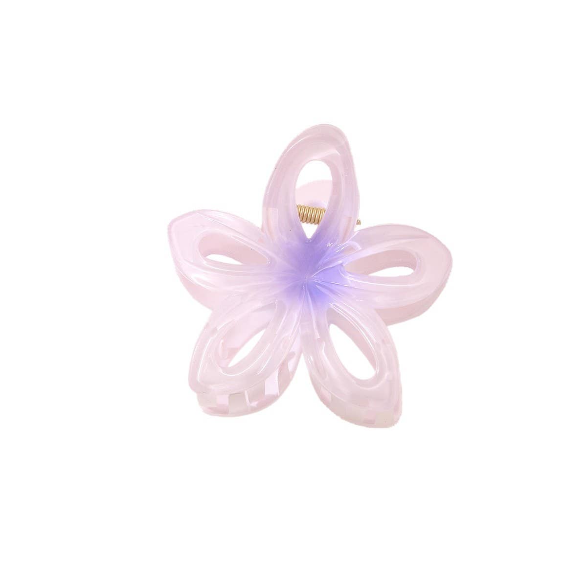 Hollow Gradient Flower Hair Claw Clips?Summer Clip