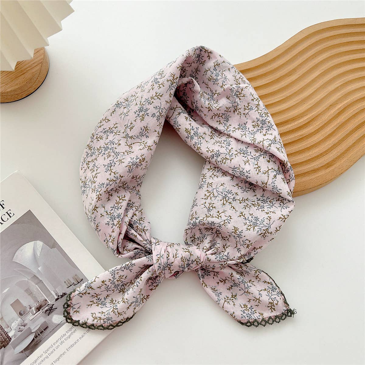 Cotton Linen Square Scarf for Women¡¯s Neck Wrap