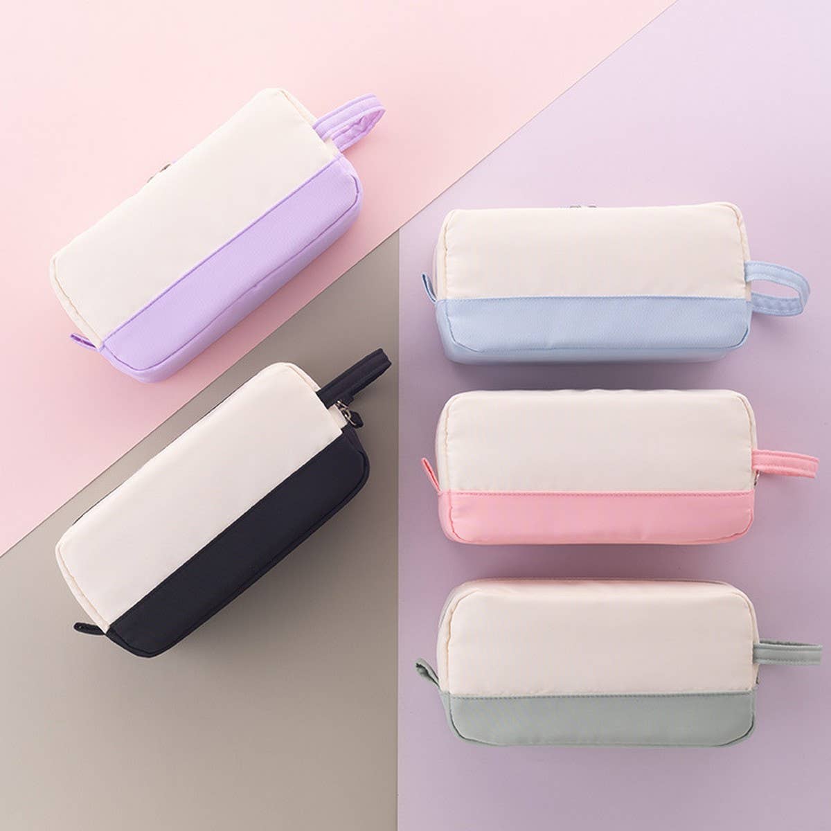 NEW LARGE CAPACITY DOUBLE LAYER PENCIL CASE