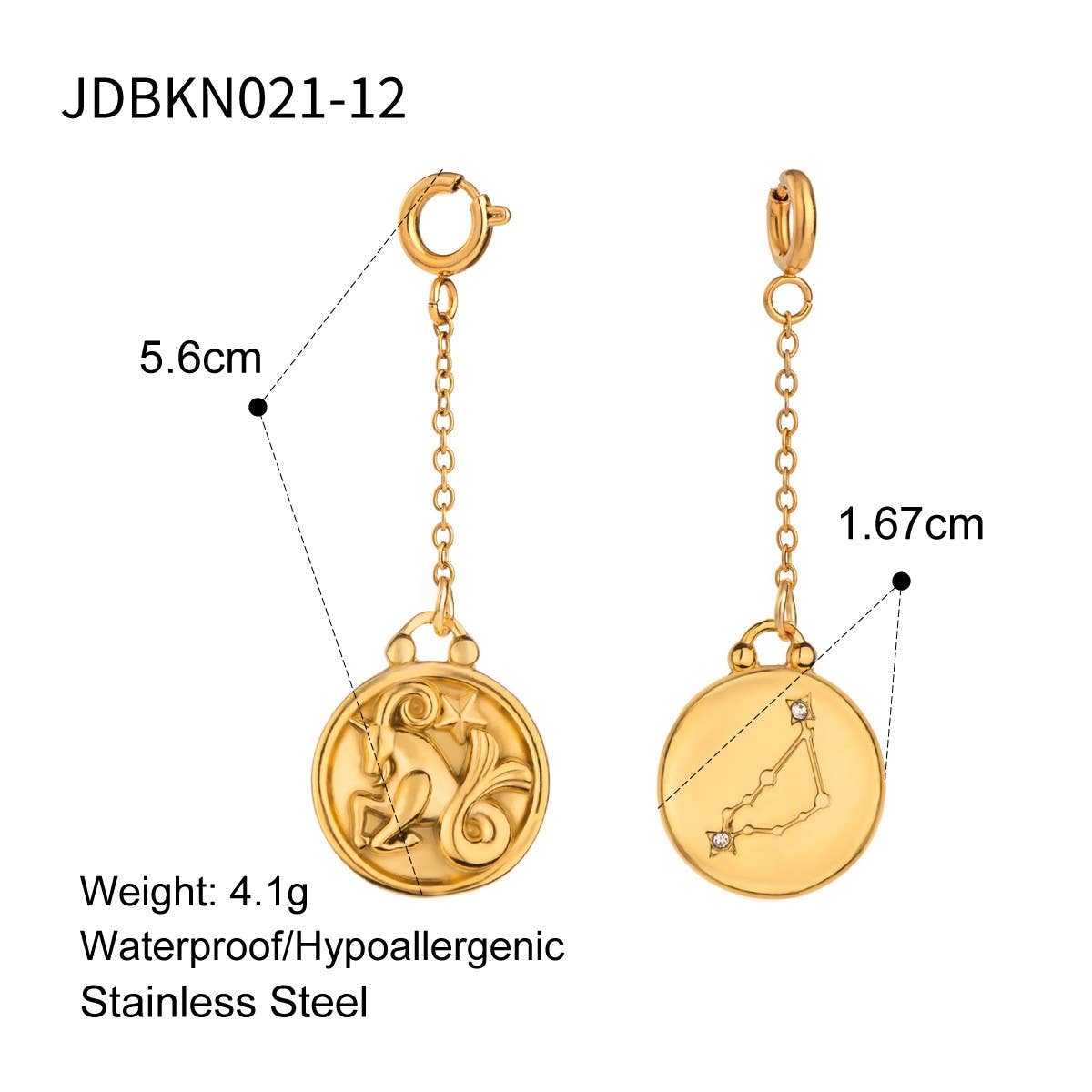 JEWELRY TWELVE CONSTELLATIONS BIKINI DIY PENDANT