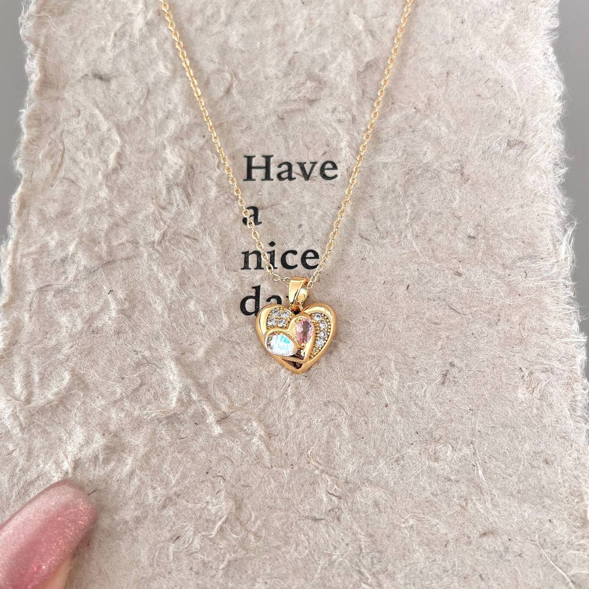 FASHIONABLE MERMAID DOUBLE LOVE NECKLACEP