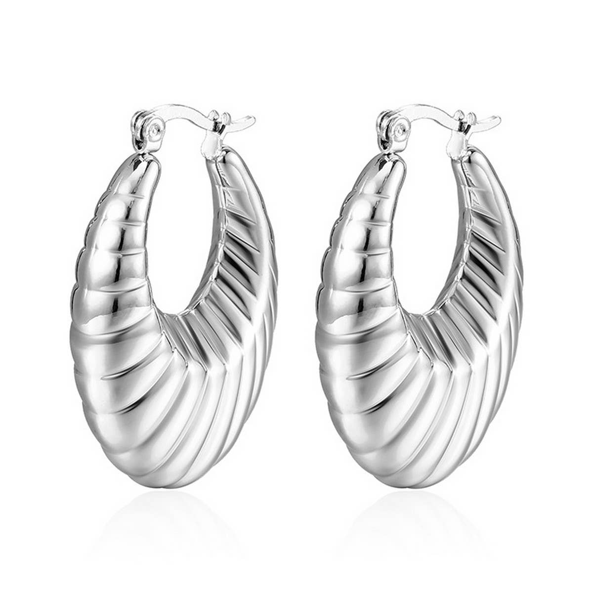 WOMEN LUXURY HYPOALLERGENIC THICK RING EARRINGS