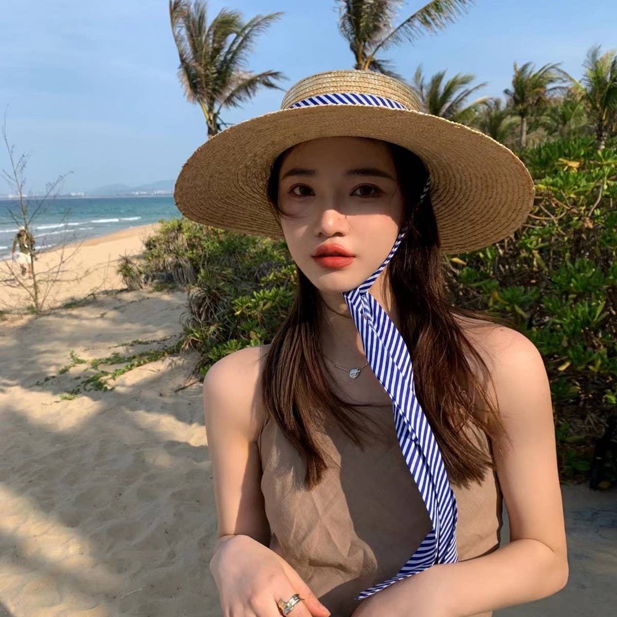 LARGE BRIM STRAW HATS FOR WOMENS BEACHWEAR_CWAH1157