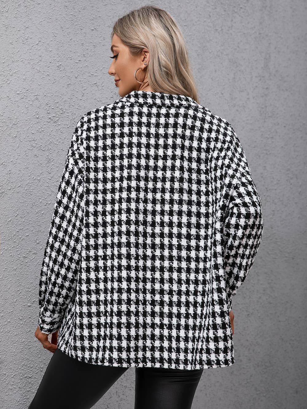 SINGLE BREASTED PLAID PLAID LAPEL TRENCH COAT
