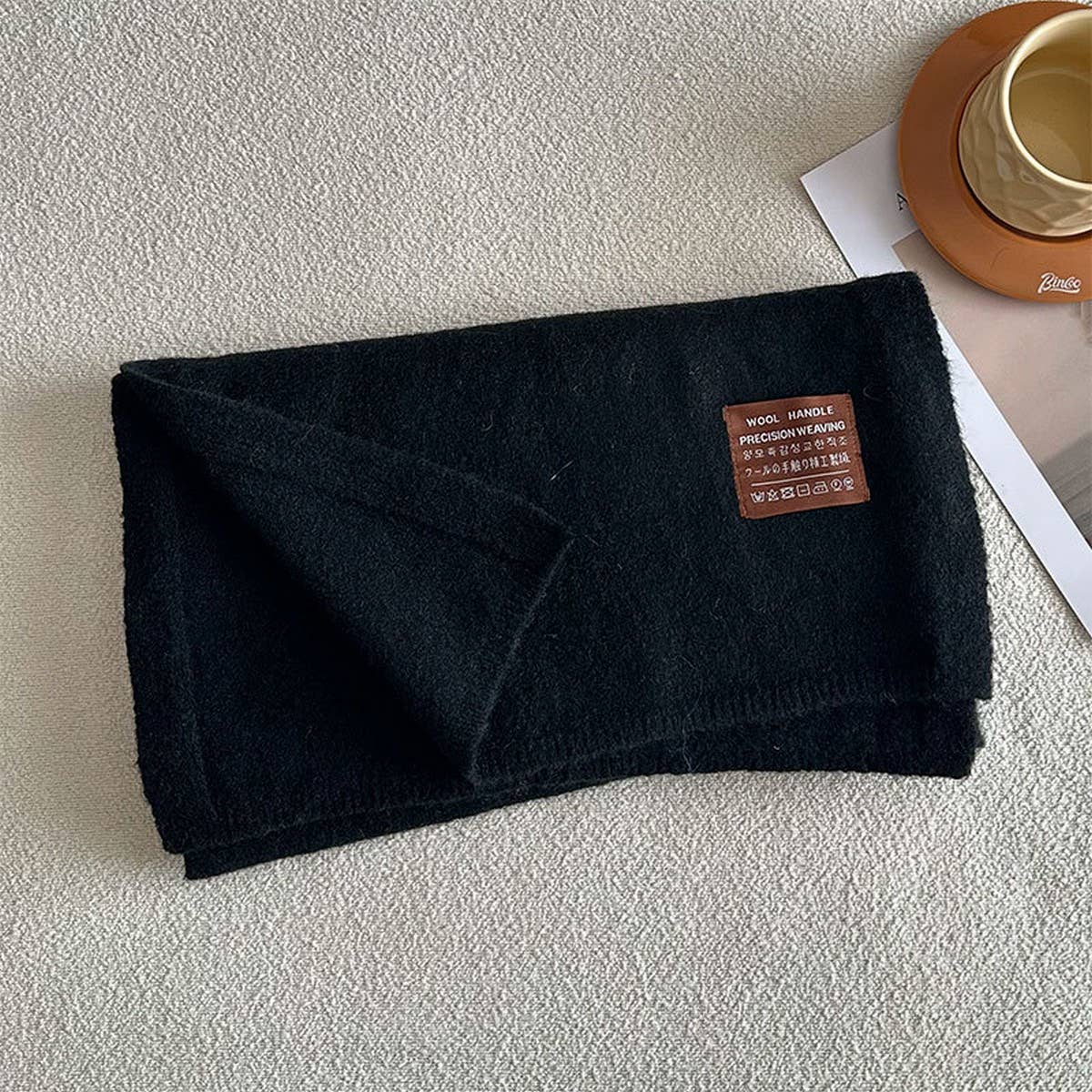 Blend Knit Scarf ??Stretchy Warm Unisex Wrap_CWASC2311