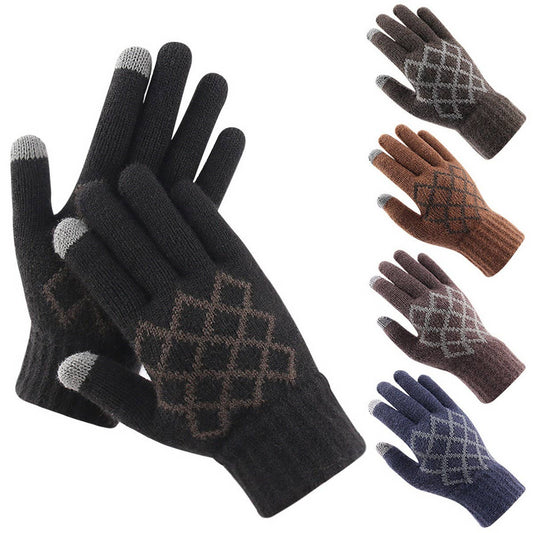 WINTER MEN'S WARM TOUCHSCREEN KNIT GLOVES_CWAG0245