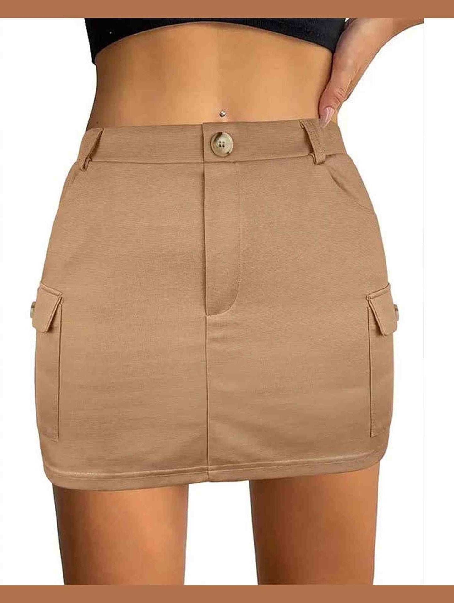 BOOTY SKIRT WITH BIG POCKETS_CWBSS0179